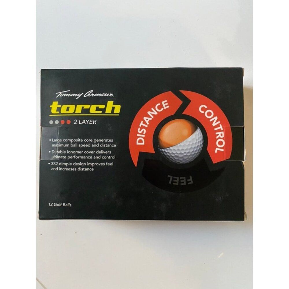 Box of 12 New Tommy Armour Torch Box Golf Balls 2 layer new